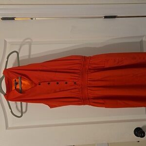 Gianni Bini Coral Sleeveless Deop Waist Mini Dress